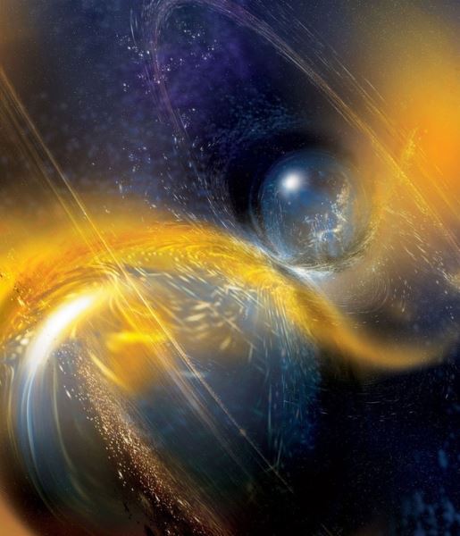 Гравитационная волна как свидетельство столкновения двух нейтронных звезд